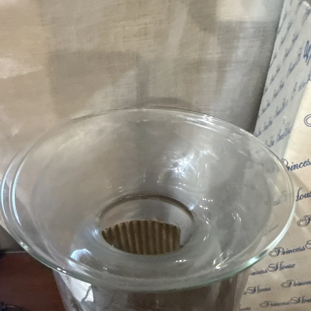 princess house 2 piece crystal vase new in box